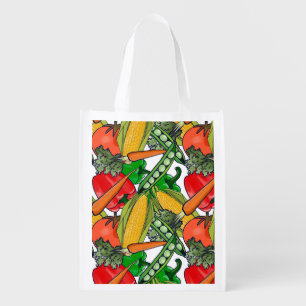 Reusable Grocery Bag in Vegetable Soup Mix
