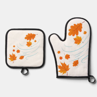 Reusable Grocery Bag Oven Mitt & Pot Holder Set