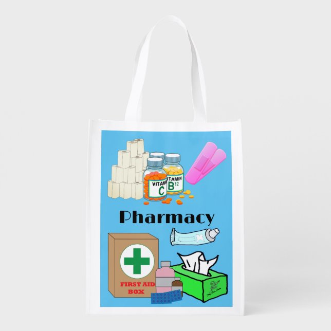 Reusable Grocery Bag "Pharmacy" (Back)