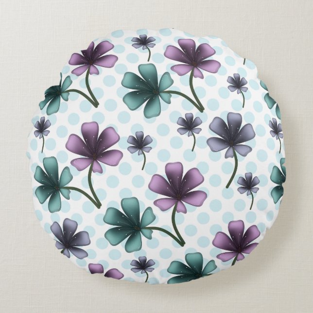 Reusable Grocery Bag Round Pillow (Front)