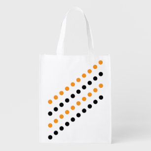 Reusable Grocery Bag - Unique Polka Dot Design