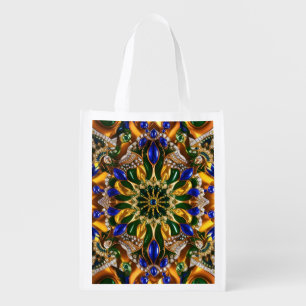 Reusable grocery bag with Brazil Colors