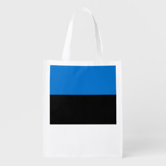 Reusable grocery bag with Flag of Estonia