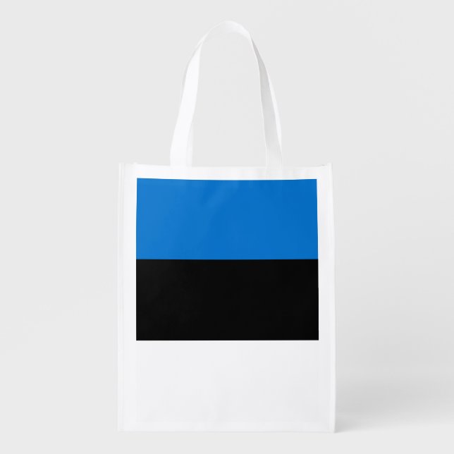 Reusable grocery bag with Flag of Estonia (Front)