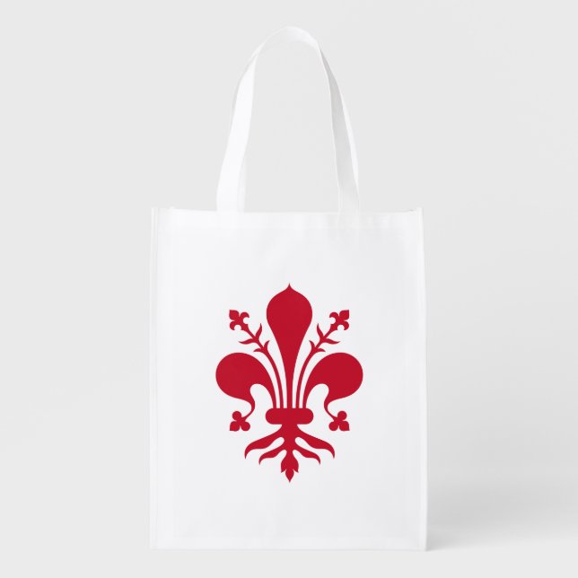Reusable grocery bag with Flag of Florence (Front)