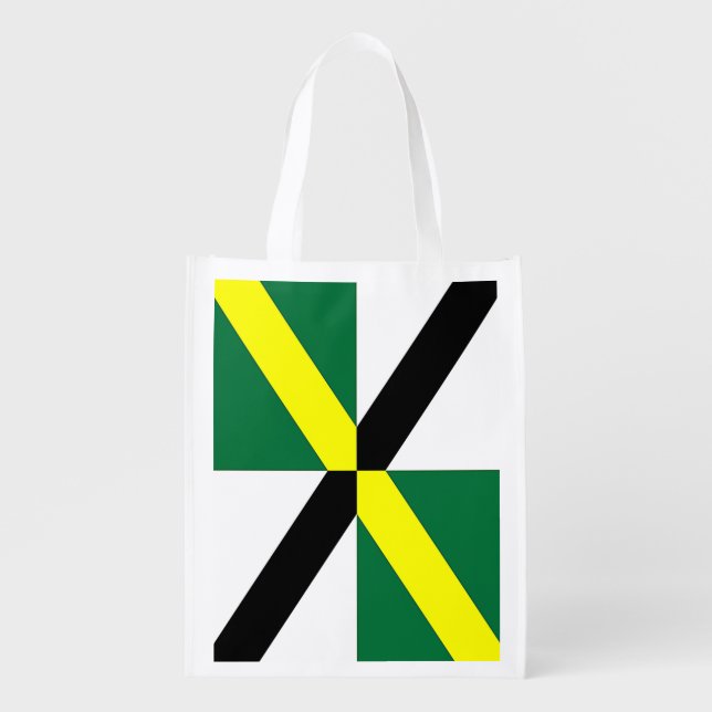 Reusable grocery bag with Flag of Monterey (Front)