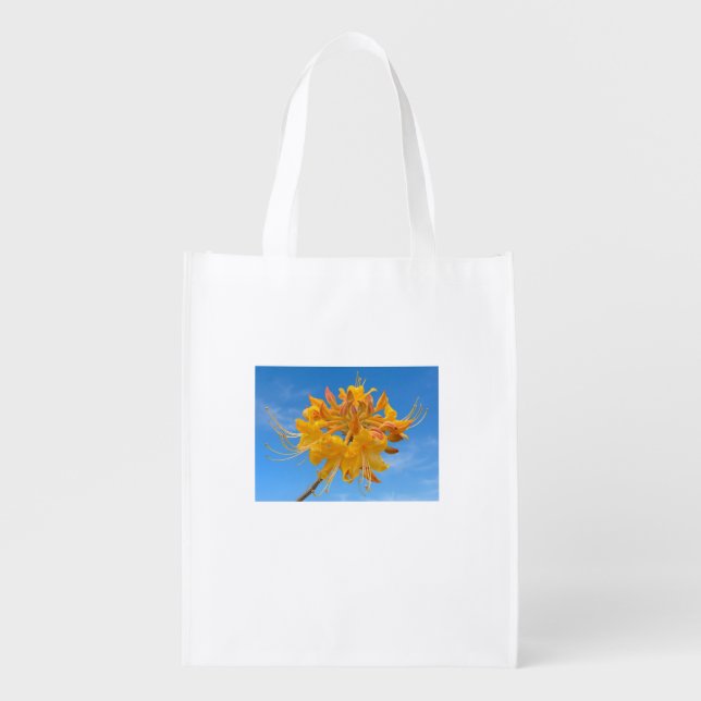 Reusable Grocery Bag with Florida Flame Azalea (Front)
