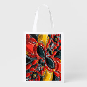 Reusable grocery bag with Germany Colors
