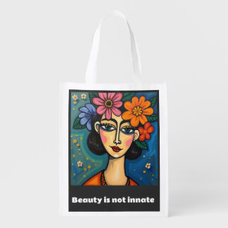 Reusable Grocery Bag with modern art design