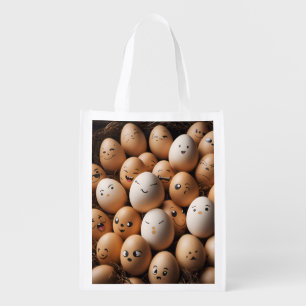 Reusable Grocery Bags - Egg Antics
