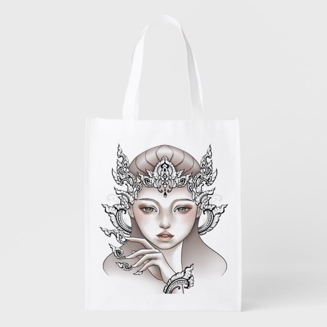 Reusable grocery bags Goddess of the Earth (Front)