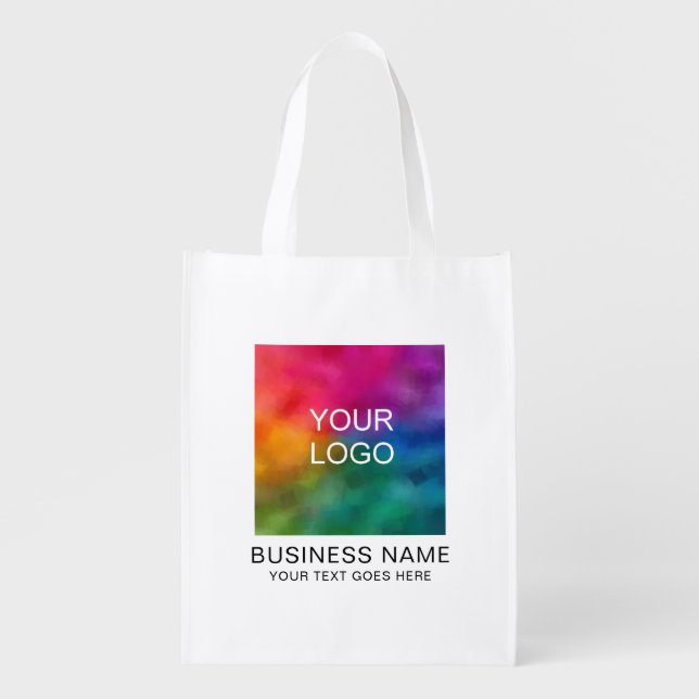 Reusable Grocery Bags Template Business Company (Front)