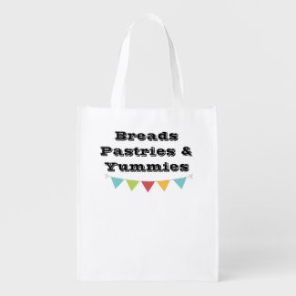 Reusable Grocery Bags with Label - Breads