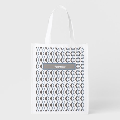 Reusable Grocery Tote _ Argyle