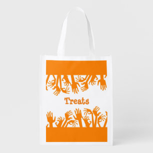 Reusable Halloween Zombie Hands Treat Bag