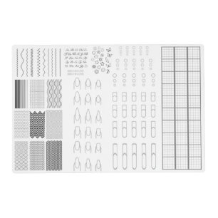 Reusable Laminated Nail Art Training Mat