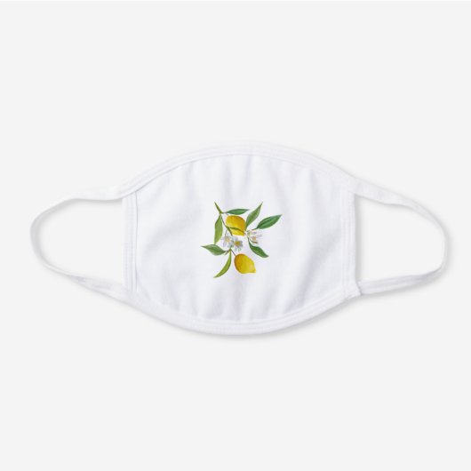 reusable  medical, lemon face mask (Front)