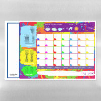 Spanish Weather and Feelings (2x1) Magnetic Dry Erase Sheet, Zazzle