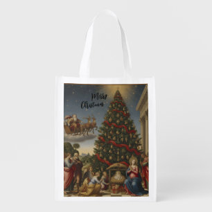Reusable Nativity Santa Christmas Shopping Bag