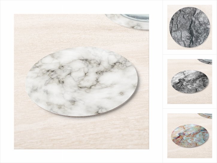 Reusable Paper Coasters Look Amazingly like Marble