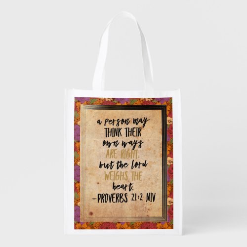 Reusable Shopping Bag _ Proverbs 212 _ Gift Bag
