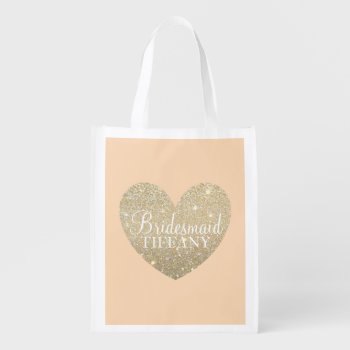 Reusable Tote - Heart Fab Bridesmaid Market Tote by Evented at Zazzle
