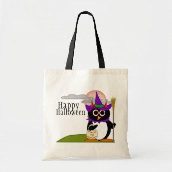 Reusable Trick Or Treat Halloween Bag by audrart at Zazzle