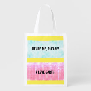 Reuse Me Please Reusable Grocery Bag