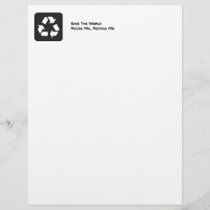 ReUse Me, Recycle Me Recycled Letterhead Paper 1