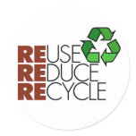 Reuse Reduce Recycle stickers