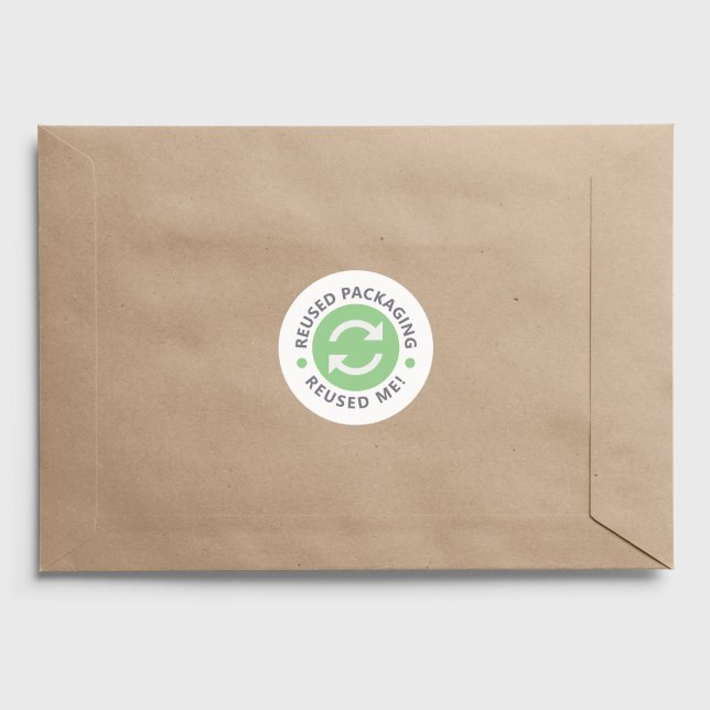 Reused packaging - Reused me Sticker (Reused packaging - Reused me Sticker)