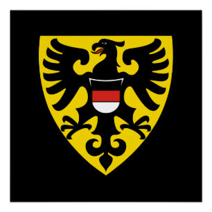 Reutlingen city flag germany symbol emblem coat ar poster