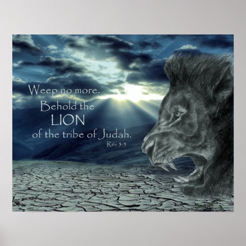 Rev 55 Behold the Lion Poster
