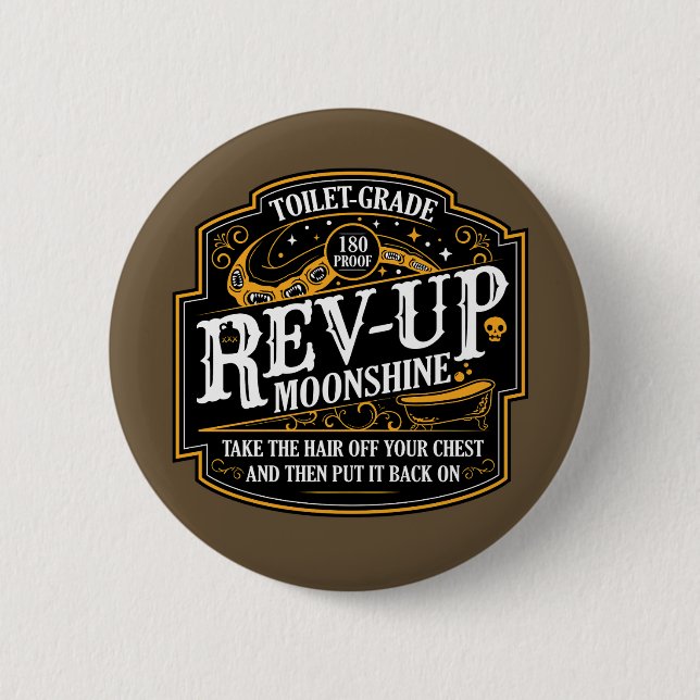 Rev-Up Moonshine | Dungeon Crawler Carl Button (Front)
