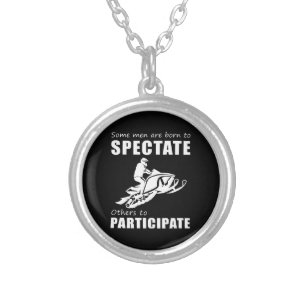Rev Up the Chuckles - Funny & Some Men Are Born to Silver Plated Necklace