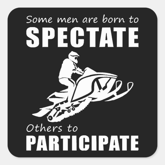 Rev Up the Chuckles - Funny & Some Men Are Born to Square Sticker (Front)