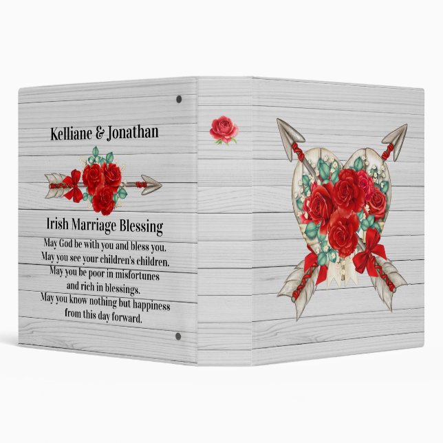 REV USE - Irish Blessing - See Back -  3 Ring Binder (Background)