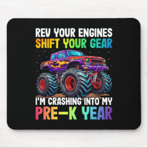 Rev Your Engines Shift My Pre-k Year - 100 Days Of Mouse Pad