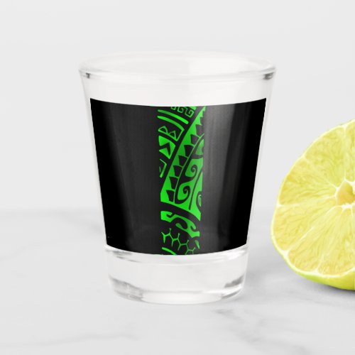 REVA Green Shot Glass