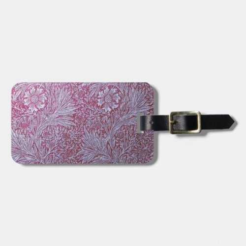 Revamped William Morris pattern floralsvintage Luggage Tag