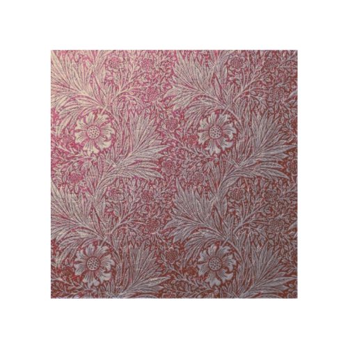 Revamped William Morris pattern floralsvintage Wood Wall Art
