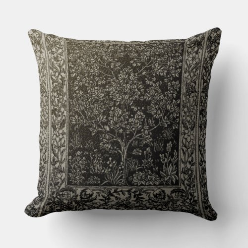 RevampedWilliam Morris Tree of life designchic Throw Pillow