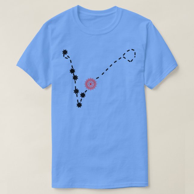 Revati Nakshatra Hindu Vedic Sidereal Astrology Co T-Shirt (Design Front)