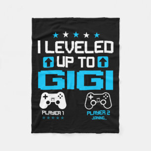 Reveal I Leveled Up To Gigi Video Game Lover Fleece Blanket