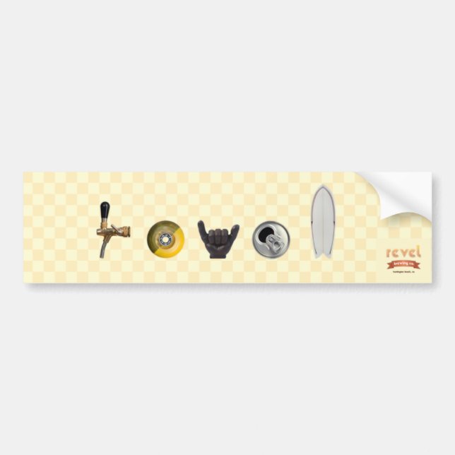 revel brewing company bumper sticker (Front)