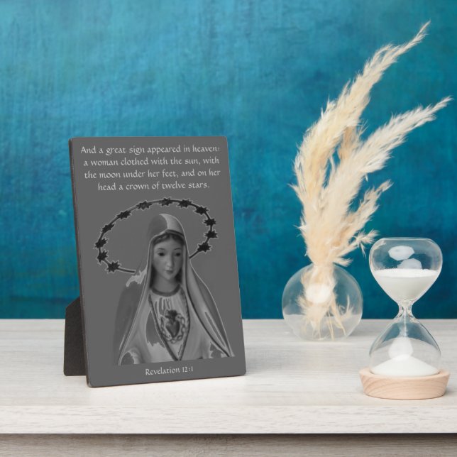 Revelation 12 Feast of the Assumption of Mary Plaque (Side)