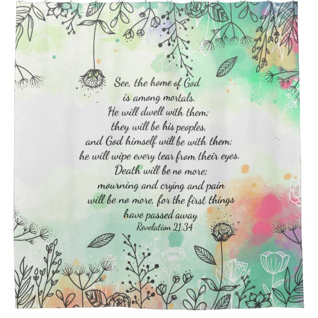 Revelation 21:34  shower curtain (Front)