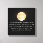 Revelation 21 Moon And Night No More Canvas Print at Zazzle