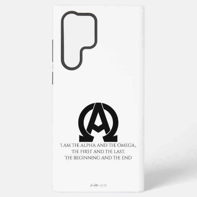 Revelation 22:13: I am the Alpha and the Omega Samsung Galaxy Case (Back)