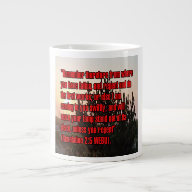 Revelation 2:5 WEBU Mug (Front)